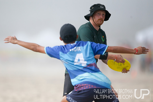 Day 3 of WFDF 2023 World Beach Ultimate Championships.