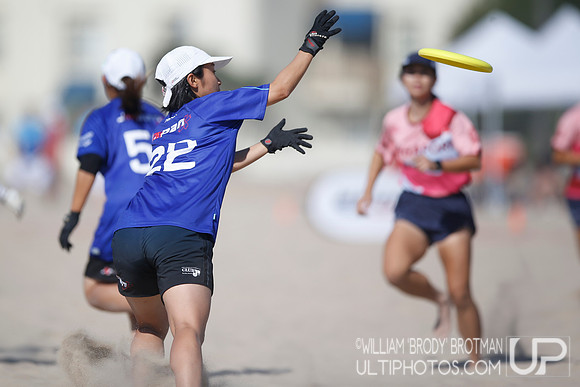 Day 3 of WFDF 2023 World Beach Ultimate Championships.