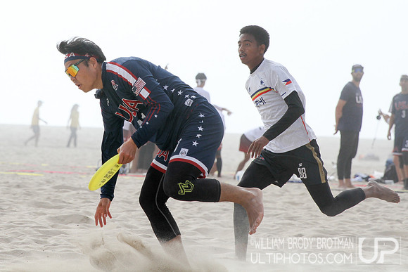 Day 3 of WFDF 2023 World Beach Ultimate Championships.