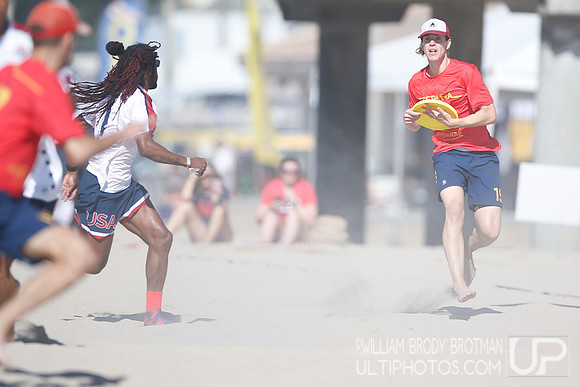 Day 2 of WFDF 2023 World Beach Ultimate Championships.