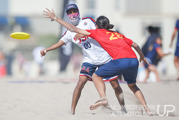 Day 2 of WFDF 2023 World Beach Ultimate Championships.