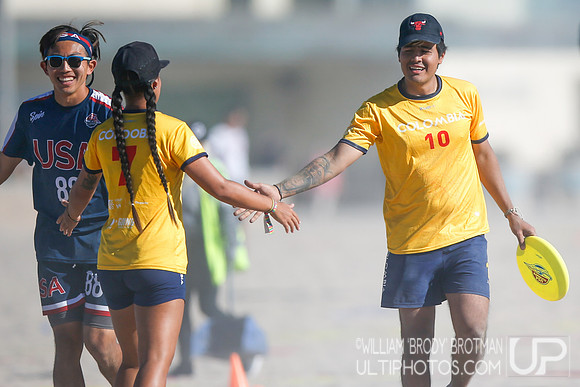 Day 2 of WFDF 2023 World Beach Ultimate Championships.