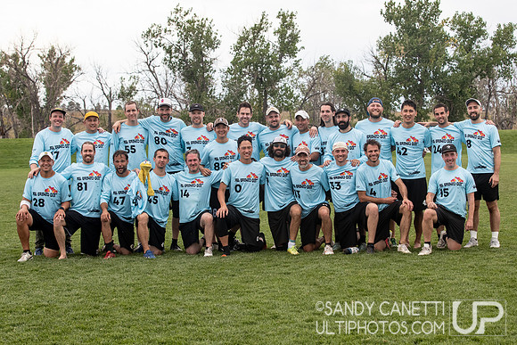 All Bashed Out GM Team Photo - USAU Masters Championships - Saturday