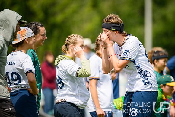 Pool play at USAU D-I College Championships
