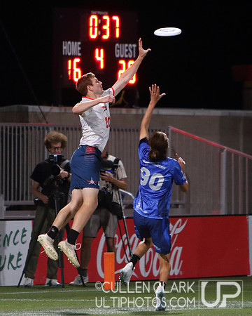 Seattle Cascades vs. Carolina Flyers UFA Championship Weekend semifinal game at Zions Bank Stadium. Friday, August 23, 2024