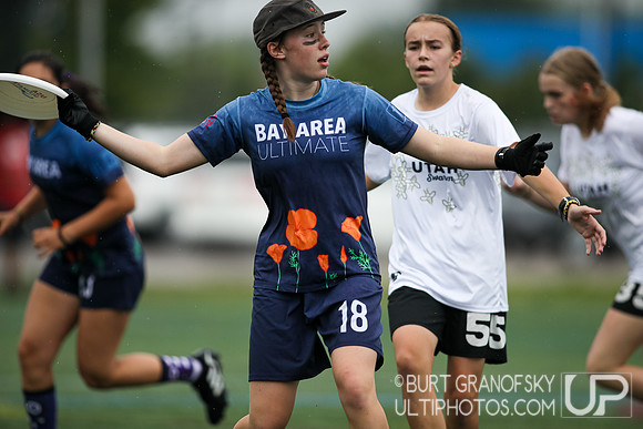 USA Ultimate YCC 2022 -- U17 Girls Sat Action