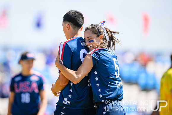 Mixed semifinals during World Ultimate Championships at Runaway Bay Precinct