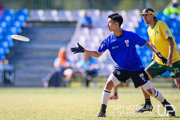 Men’s semifinals during World Ultimate Championships at Runaway Bay Sports Precinct