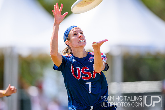 Women’s semifinals during World Ultimate Championships at Runaway Bay Precinct