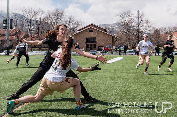 DU Hype attacks upline at Rocky Mountain DI Conf. Championships, Women's