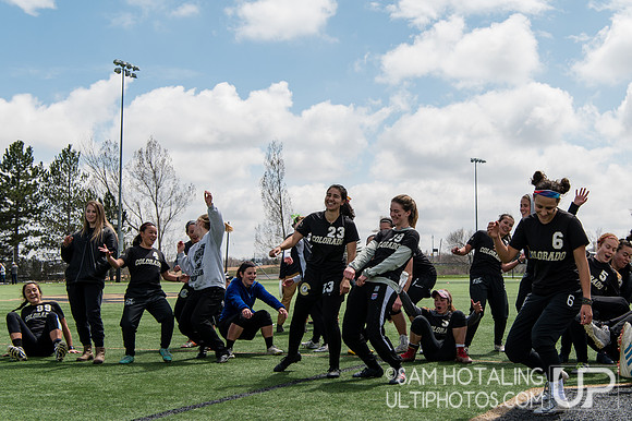 Colorado Kali cheers an opponent at Rocky Mountain DI Conf. Championships, Women's
