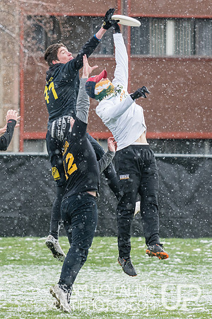 Alec Stiller skies for a goal at Rocky Mountain DI Conf. Championships, Men's