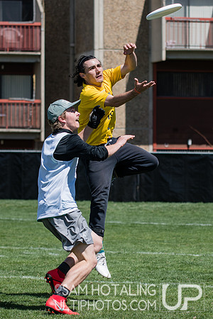 Isaac Chestler beats Mo Scott for a goal at Rocky Mountain DI Conf. Championships, Men's