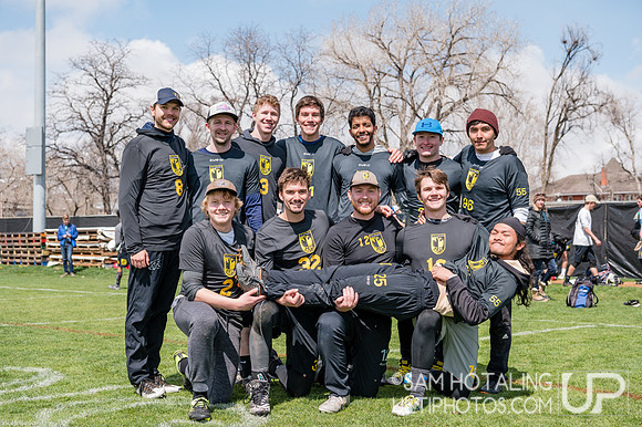 Senior members of Colorado University CUCU at Rocky Mountain DI Conf. Championships, Men's