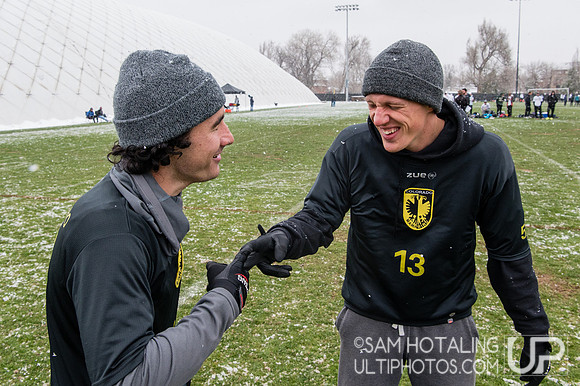 Mamabird veterans Isaac Chestler and Greg Blumer at Rocky Mountain DI Conf. Championships, Men's