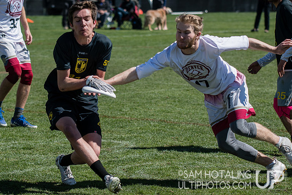 Alec Stiller catches under pressure at Rocky Mountain DI Conf. Championships, Men's