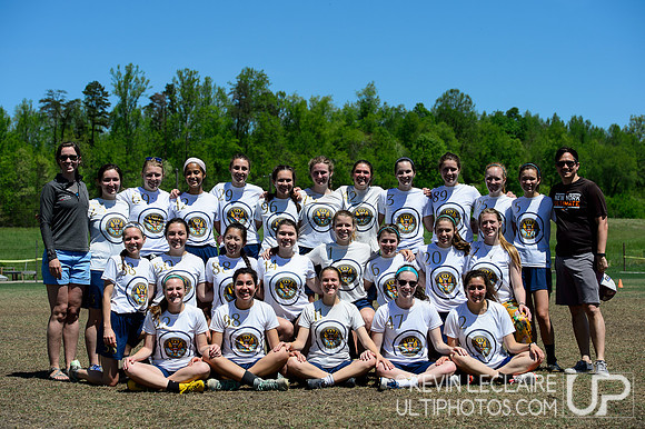 Georgetown Huckin' Foyas Team Photo - AC Regionals 2019 Saturday