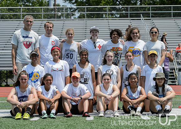 Woodson, Madison, South Lakes, Chantilly, West Potomac Girls Team Photo - VA HS States 2019 Saturday