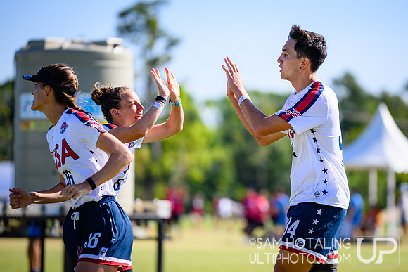 Pool play during World Ultimate Championships at Runaway Bay Precinct