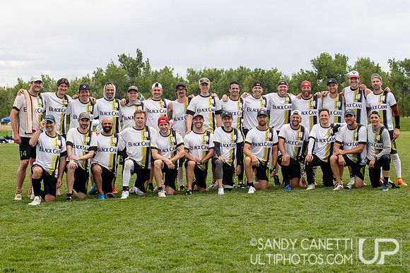 Black Cans GM Team Photo - USAU Masters Championships - Sunday