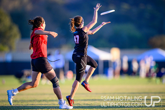 Flipside vs Seattle Riot in women’s placement play during Club Championships at Surf Cup Sports Park