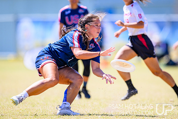 Women’s semifinals during World Ultimate Championships at Runaway Bay Precinct