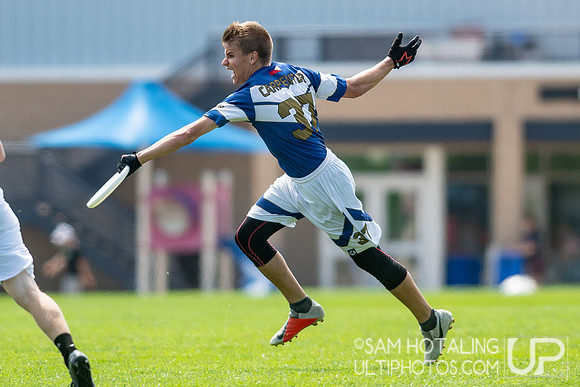 Seattle Voodoo vs. Indianapolis Brickyard in Men's Pool Play at USAU Elite Select Challenge 2019