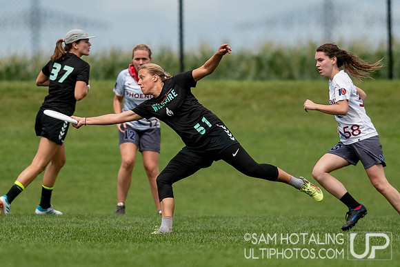 San Diego Wildfire vs. Raleigh Phoenix in Women's Semifinals at USAU Elite Select Challenge 2019