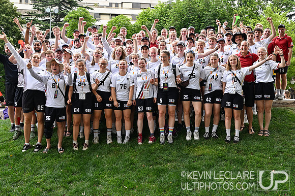 Germany Delegation Photo. WU24 Saturday Parade and Opening Cerem