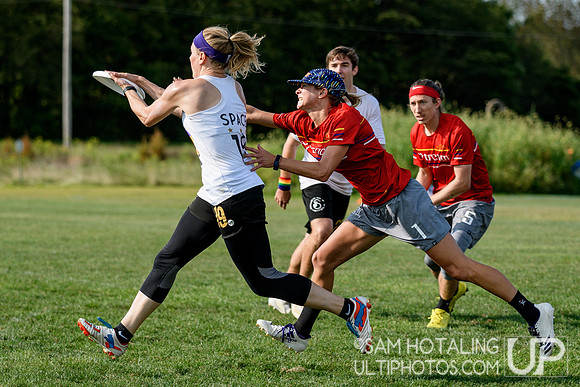 Mixed pool play at the USAU Pro Championships. August 31, 2019