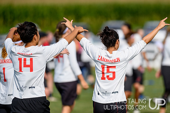 Womxn’s pool play at the USAU Pro Championships. August 31, 2019