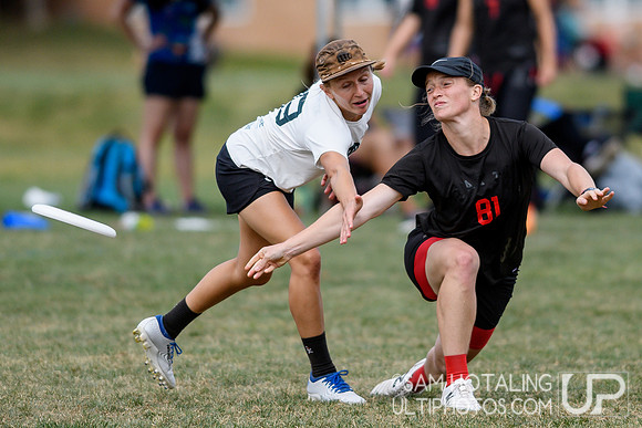 Womxn’s semifinals at the USAU Pro Championships. September 1, 2019