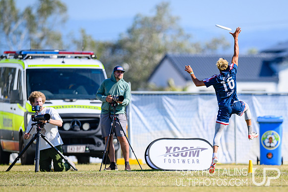 Men’s semifinals during World Ultimate Championships at Runaway Bay Sports Precinct