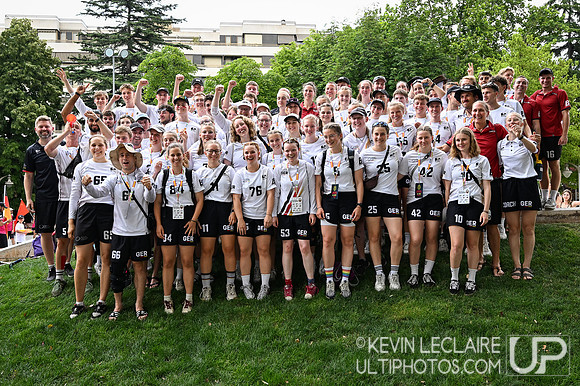 Germany Delegation Photo. WU24 Saturday Parade and Opening Cerem