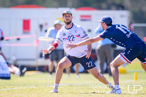 Men’s semifinals during World Ultimate Championships at Runaway Bay Sports Precinct