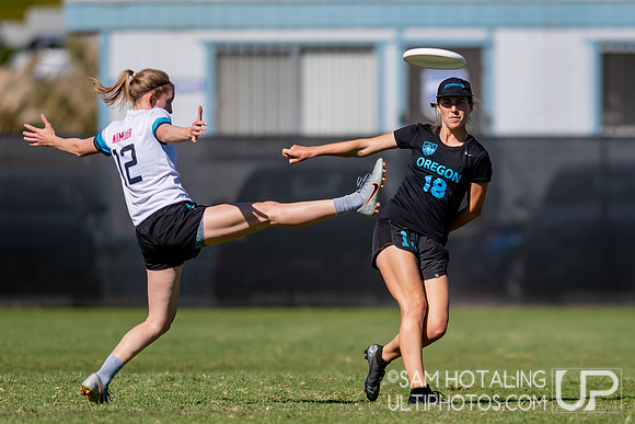 Womxn’s quarterfinals at the USAU National Club Championships. October 25, 2019
