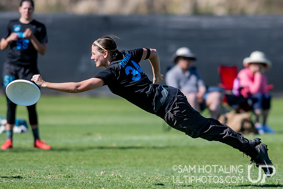 Womxn’s quarterfinals at the USAU National Club Championships. October 25, 2019