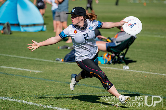 Womxn’s quarterfinals at the USAU National Club Championships. October 25, 2019