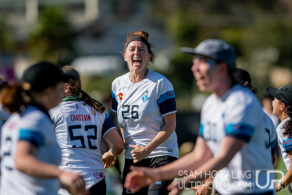 Womxn’s quarterfinals at the USAU National Club Championships. October 25, 2019
