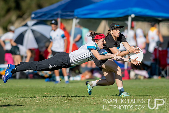 Womxn’s quarterfinals at the USAU National Club Championships. October 25, 2019