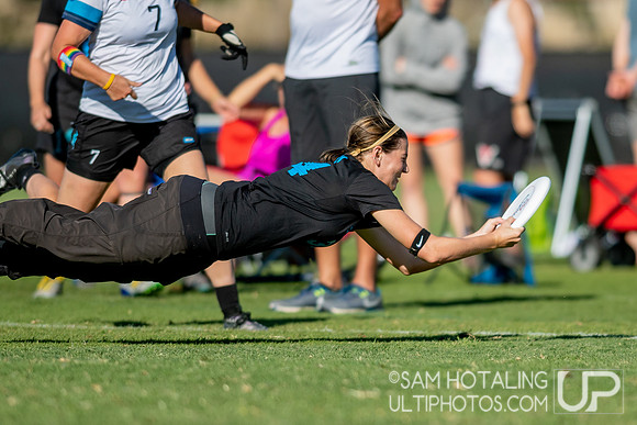 Womxn’s quarterfinals at the USAU National Club Championships. October 25, 2019