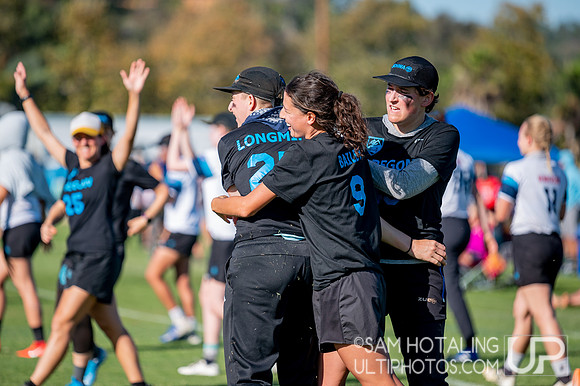 Womxn’s quarterfinals at the USAU National Club Championships. October 25, 2019