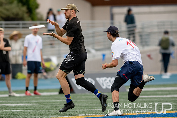 Open finals at the USAU National Club Championships. October 27, 2019