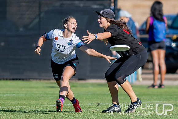 Womxn’s 5th place finals at the USAU National Club Championships. October 26, 2019