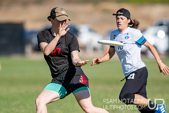 Womxn’s 5th place finals at the USAU National Club Championships. October 26, 2019