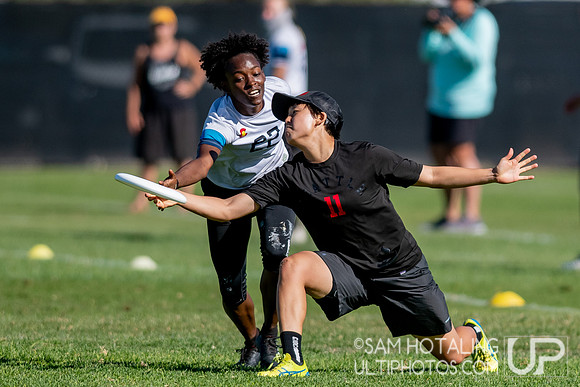 Womxn’s 5th place finals at the USAU National Club Championships. October 26, 2019