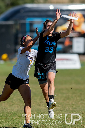 Womxn’s semifinals at the USAU National Club Championships. October 26, 2019