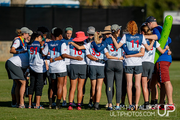 Womxn’s pool play at the USAU National Club Championships. October 24, 2019