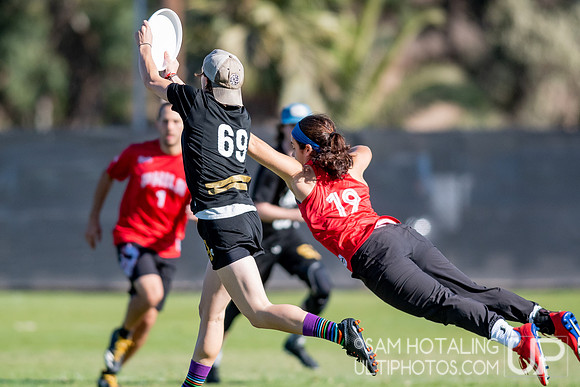 Mixed pre-quarters at the USAU National Club Championships. October 25, 2019