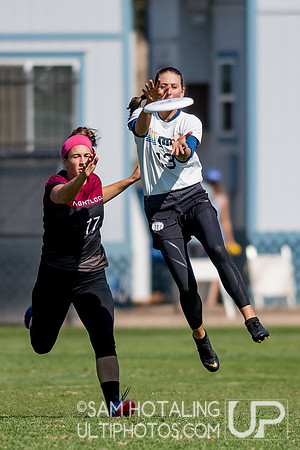 Womxn’s quarterfinals at the USAU National Club Championships. October 25, 2019